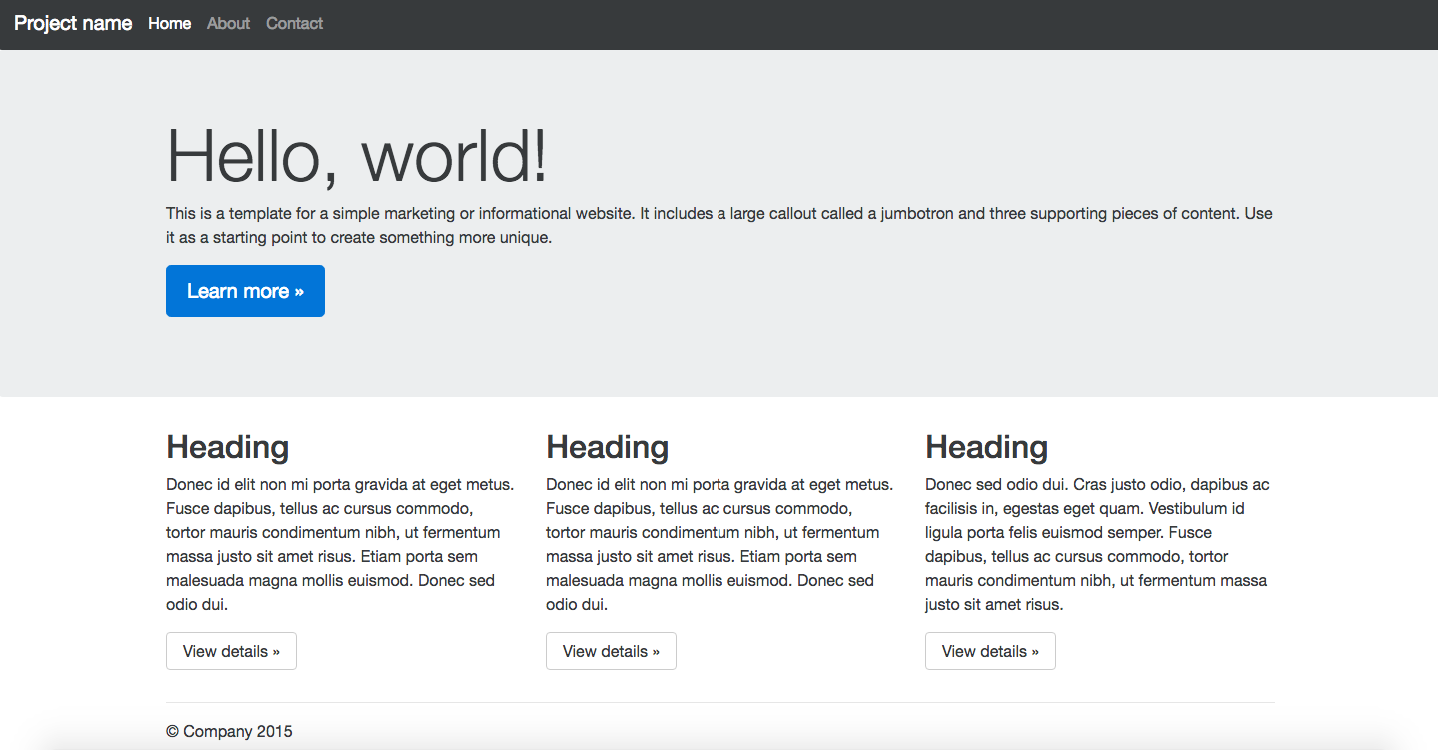 Exemple de Bootstrap